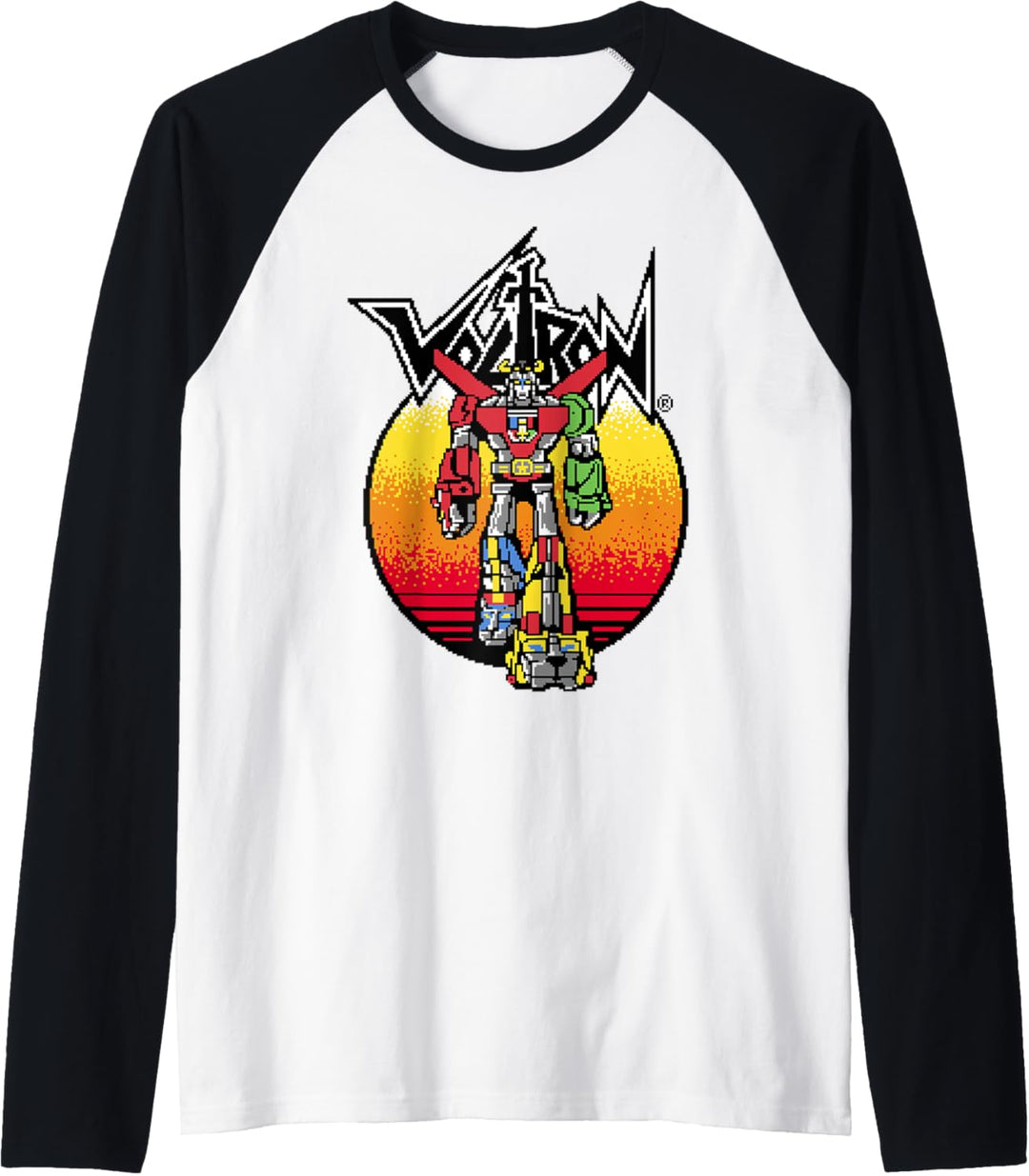 Voltron: Defender of the Universe Retro Gradient Portrait Raglan