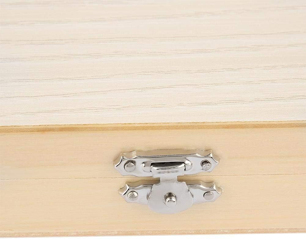 Objektträger, Holzkiste mit Schlossaufbewahrung für Laborglas Vorbereitete Aufbewahrungswerkzeuge fü
