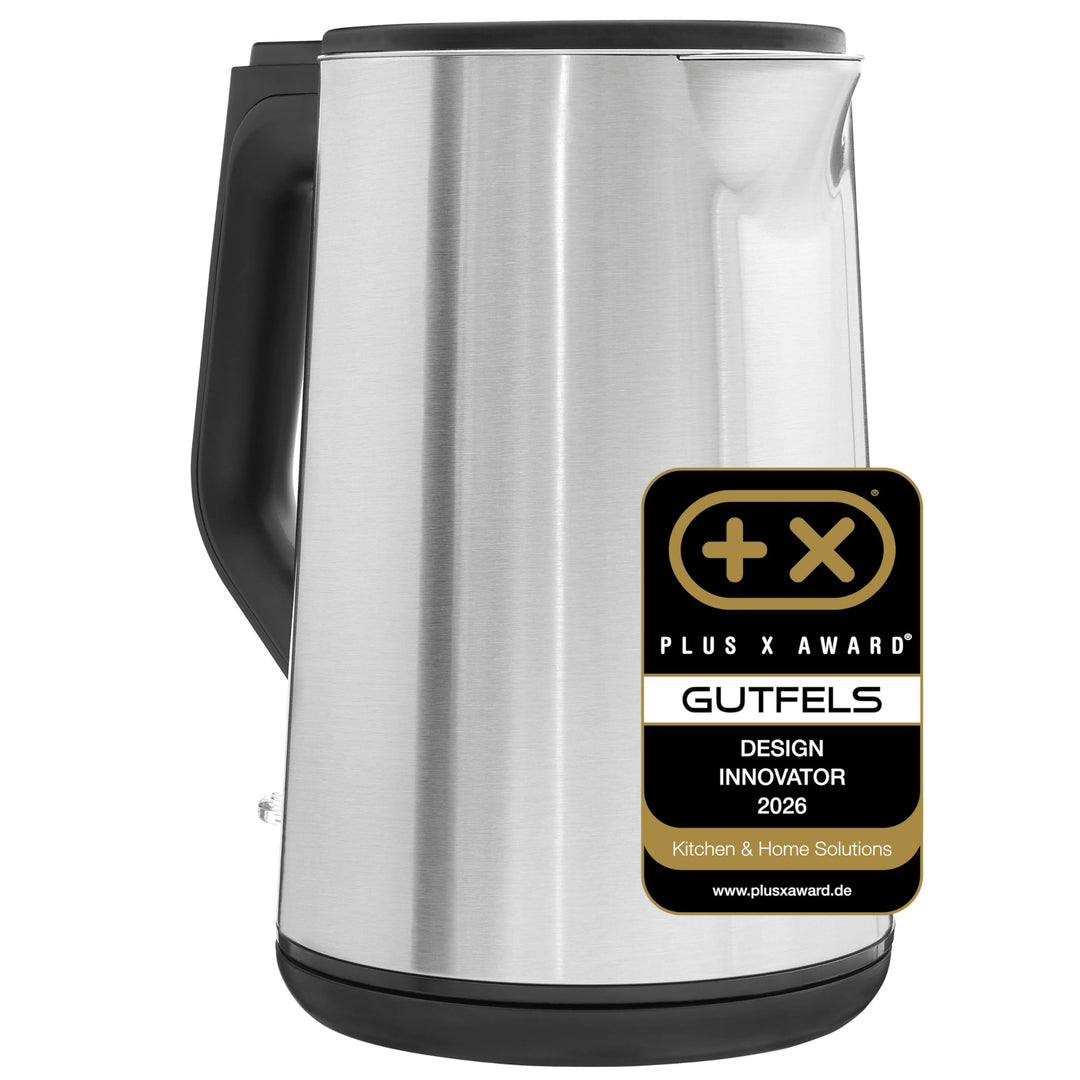 Wasserkocher WATER 3020 | 1,5 Liter | Elektrischer Wasserkocher mit Filter | 2200 W | Doppelwandiges