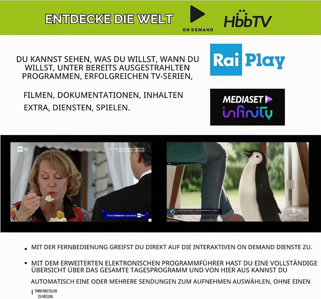 DigiQuest Q99 4K UHD TiVuSat Receiver inkl. Karte + WiFi Stick – Italienischer TV Satelliten-Receive