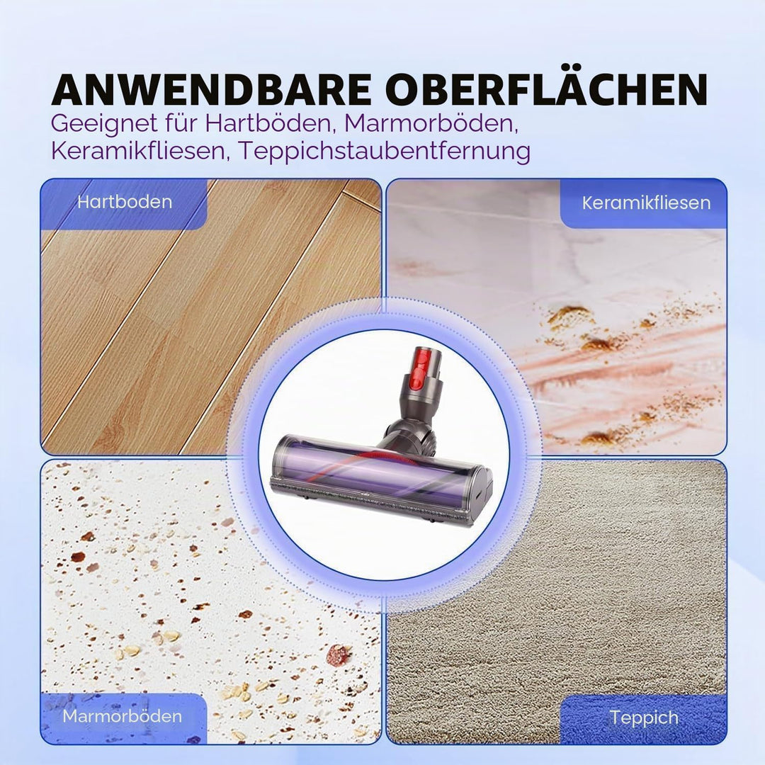 Elektrische Bürste kompatibel für Dyson V7 V8 V10 V11 V15 Staubsauger Ersatzteil Direktantrieb Reini