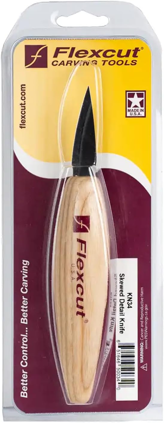 FLEXCUT Carving Knife Spitz zulaufendes Detailmesser, 3,5 cm, Spitz zulaufendes Detailmesser, 3,5 cm