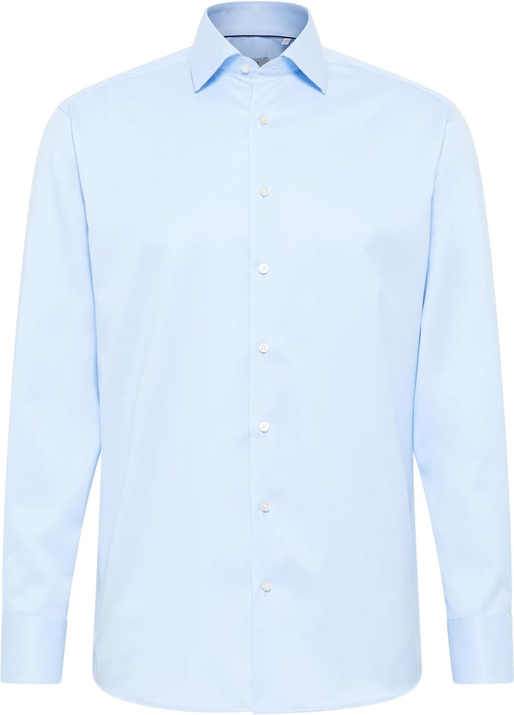 eterna Modern Fit Hemd extra Langer Arm New Kent Kragen hellblau Grösse 40