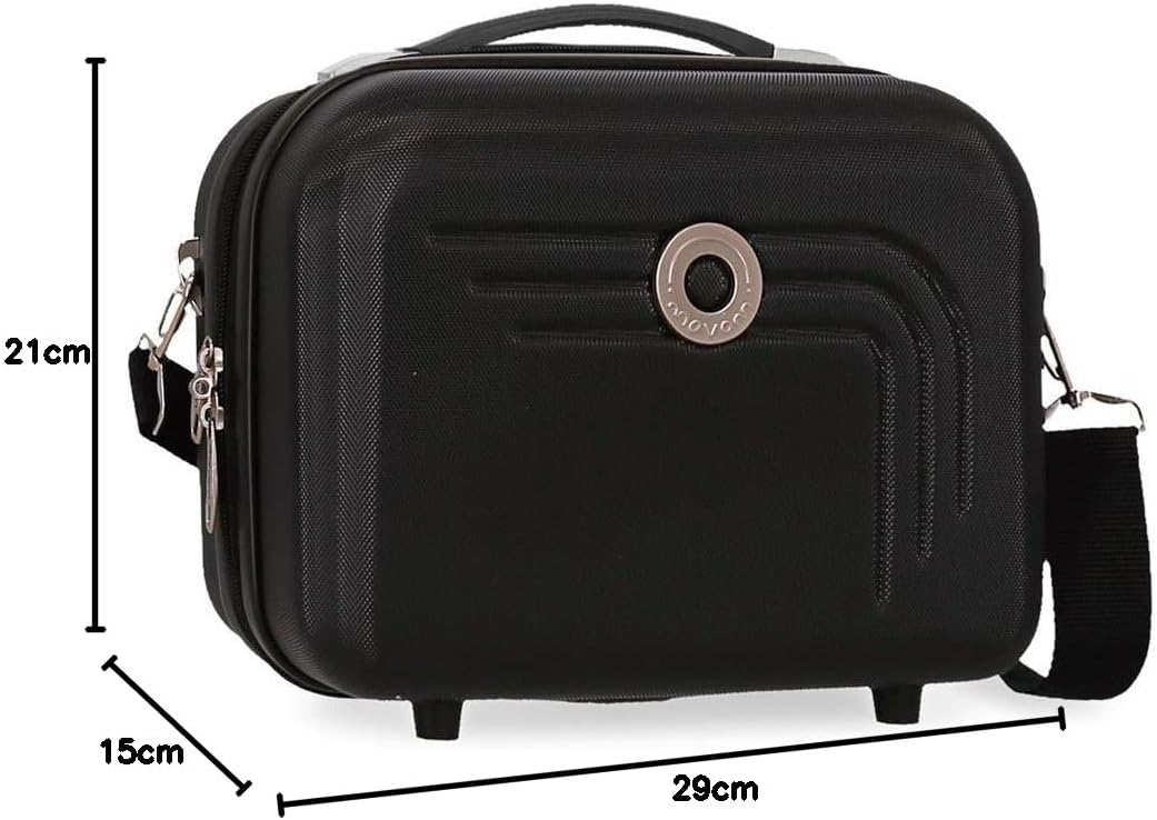 Movom Riga Anpassungsfähiger Schönheitsfall Schwarz 29x21x15 cms ABS, Schwarz