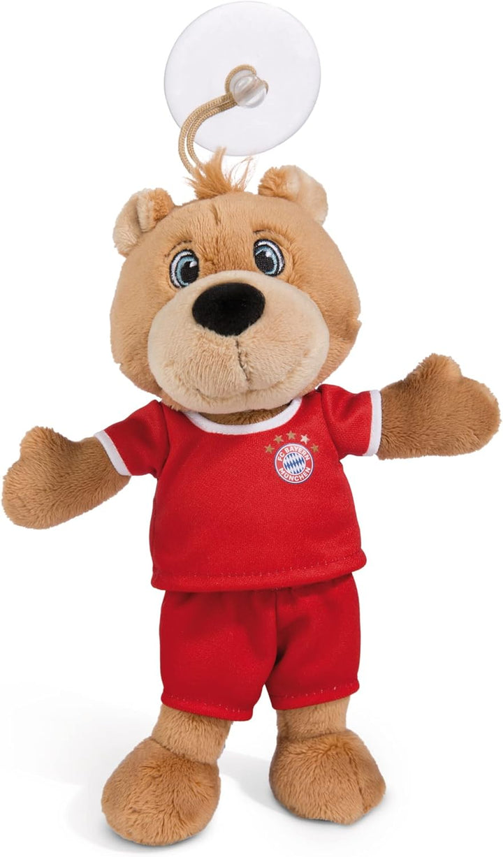 NICI 49072 Kuscheltier FC Bayern Bear 20cm braun schlenkernd mit Trikot und Sauger aus nachhaltiger