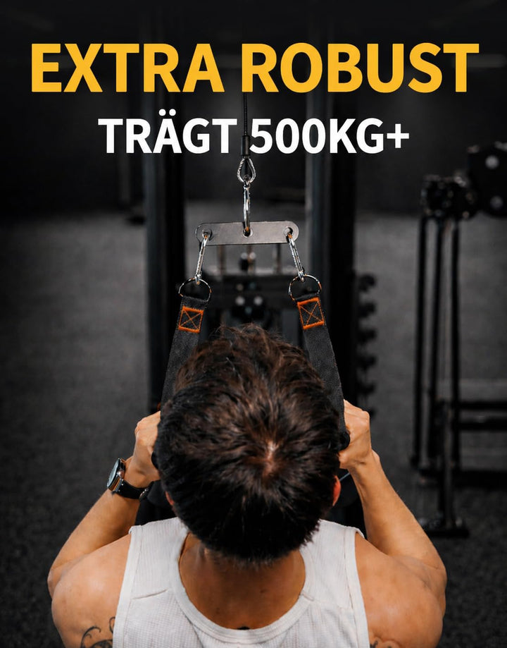 2:1 Kabeladapter, verstellbare LAT-Pulldown-Stange, Aufsätze für Kabelzugmaschinen – 15 cm