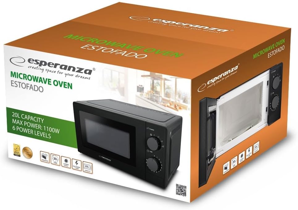 Esperanza EKO011K Microwave Oven 1100W Black