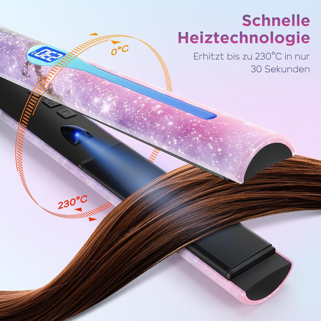PARWIN PRO BEAUTY 3 IN 1, Föhn Glätteisen Lockenstab, Styling Set, Ionen Haartrockner, Glätteisen Lo