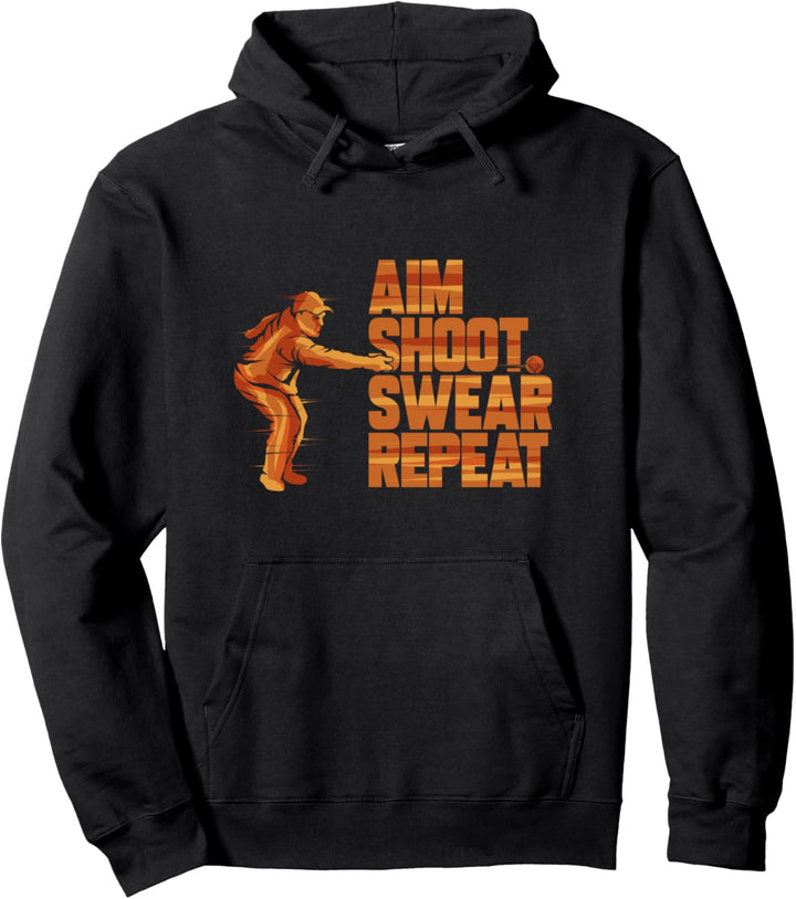 Boule Aim Shoot Swear Petanque Boccia Pullover Hoodie