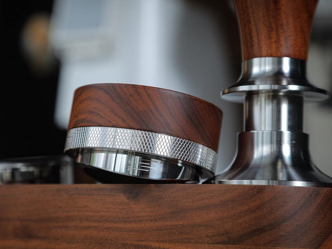 54mm Espresso Distributor kompatibel mit Sage Barista Express/Pro/Touch, Bambino – Rosenholzgriff Ka
