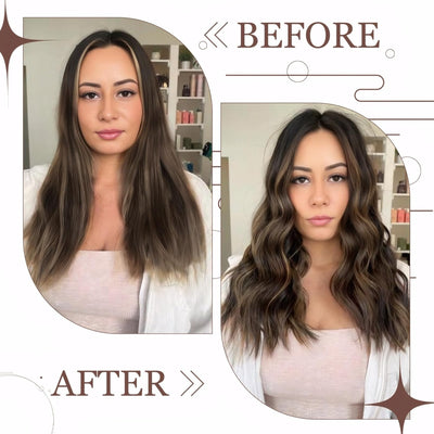 Hetto Clip in Echthaar Extensions Braun Echthaar Clip in Extensions Braun Clip in Haarverlangerung #