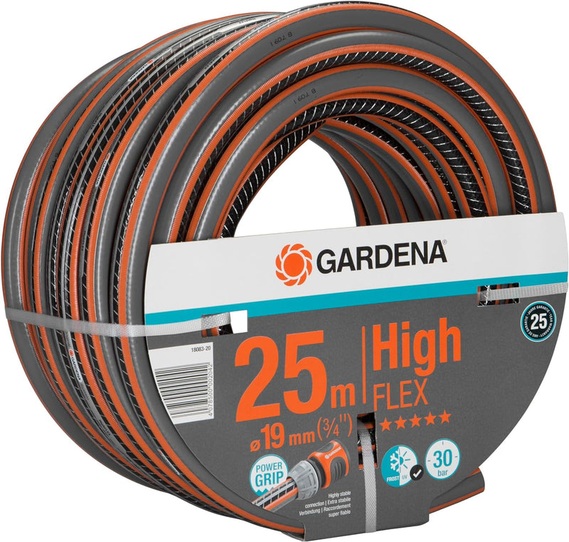 Gardena Comfort HighFLEX Schlauch 19 mm (3/4 Zoll), 25 m: Gartenschlauch mit Power-Grip-Profil, 30 b