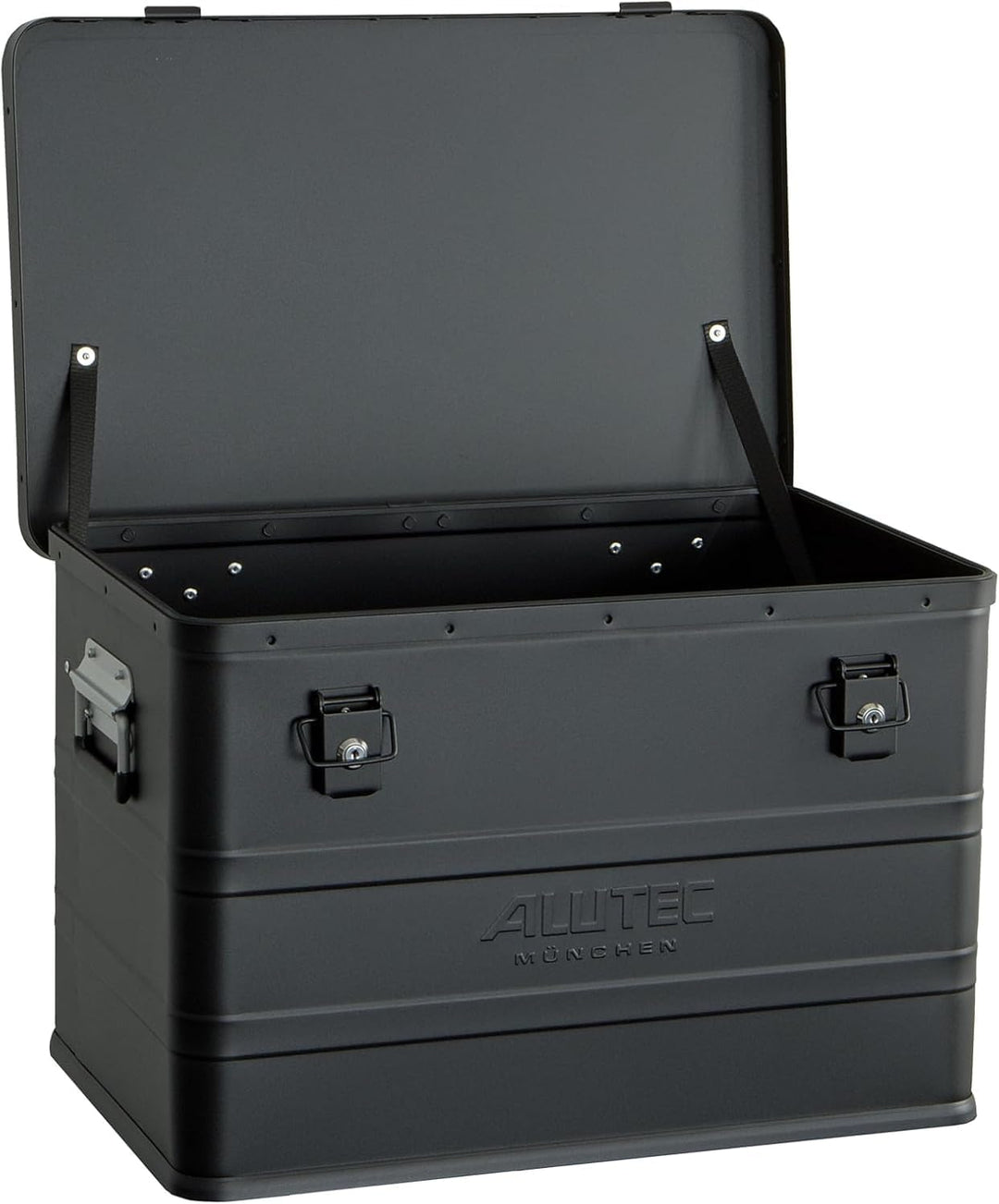 ALUTEC Aluminiumbox Classic 68 (Farbe Schwarz, Inhalt 68 ltr., Innenmasse (LxBxH) 550 X 350 X 355 mm