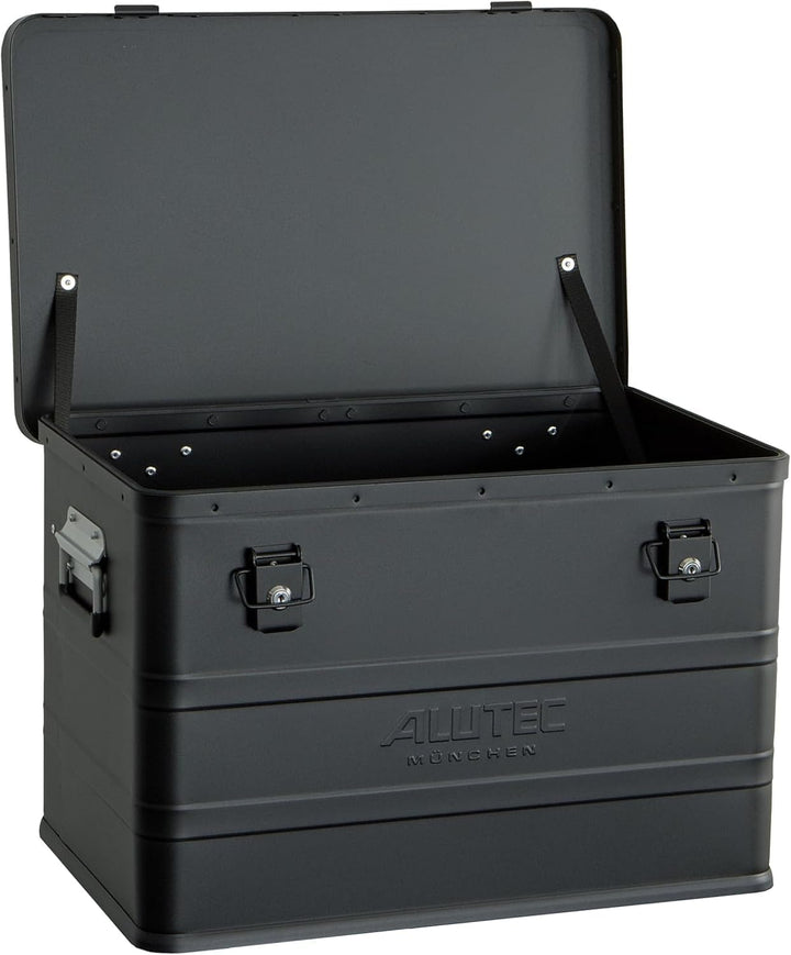 ALUTEC Aluminiumbox Classic 68 (Farbe Schwarz, Inhalt 68 ltr., Innenmasse (LxBxH) 550 X 350 X 355 mm