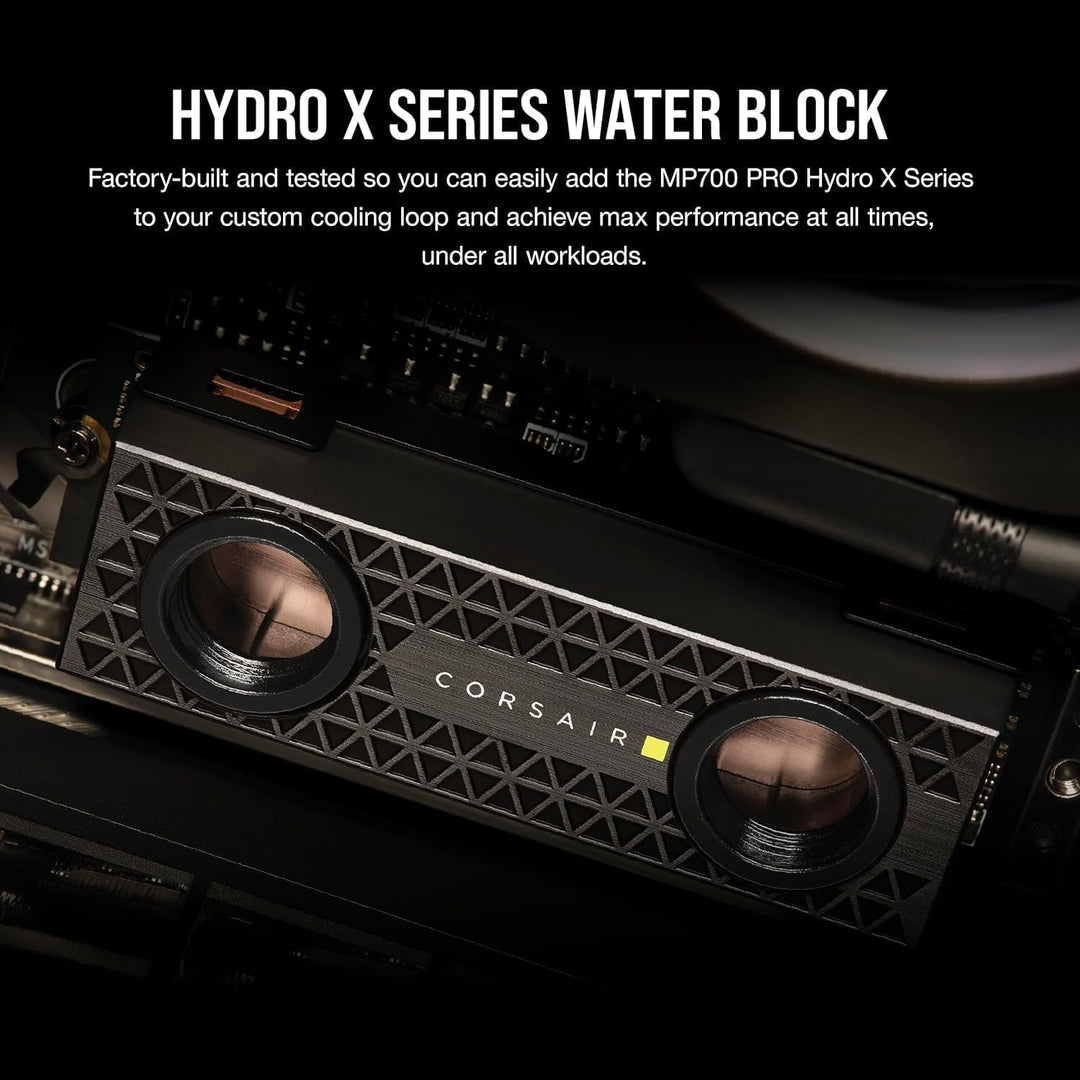 Corsair MP700 PRO Hydro X Series 2TB M.2 PCIe Gen5 x4 NVMe 2.0 SSD - M.2 2280 - Bis zu 12.400MB/sec