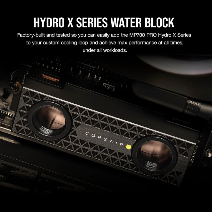 Corsair MP700 PRO Hydro X Series 2TB M.2 PCIe Gen5 x4 NVMe 2.0 SSD - M.2 2280 - Bis zu 12.400MB/sec