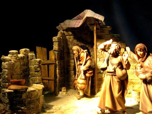 menta-modellbau Orientalische Krippe Damaskus Bausatz Krippenstall Krippe bauen Weihnachtskrippe
