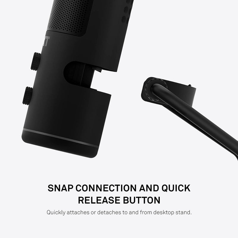 NZXT Capsule AP-WUMIC-B1 USB-Streaming-Mikrofon, Audio, unidirektionales Nierencharakteristik, hocha