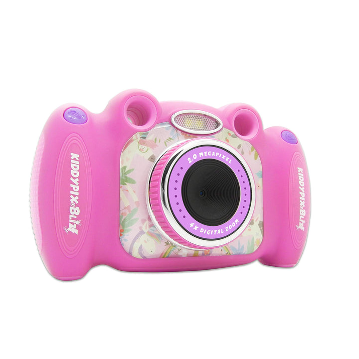 Kiddypix 'Blizz' Kinderkamera mit Webcam-Funktion, gummierte Aussenseite, Integrierte Spiele, Pink