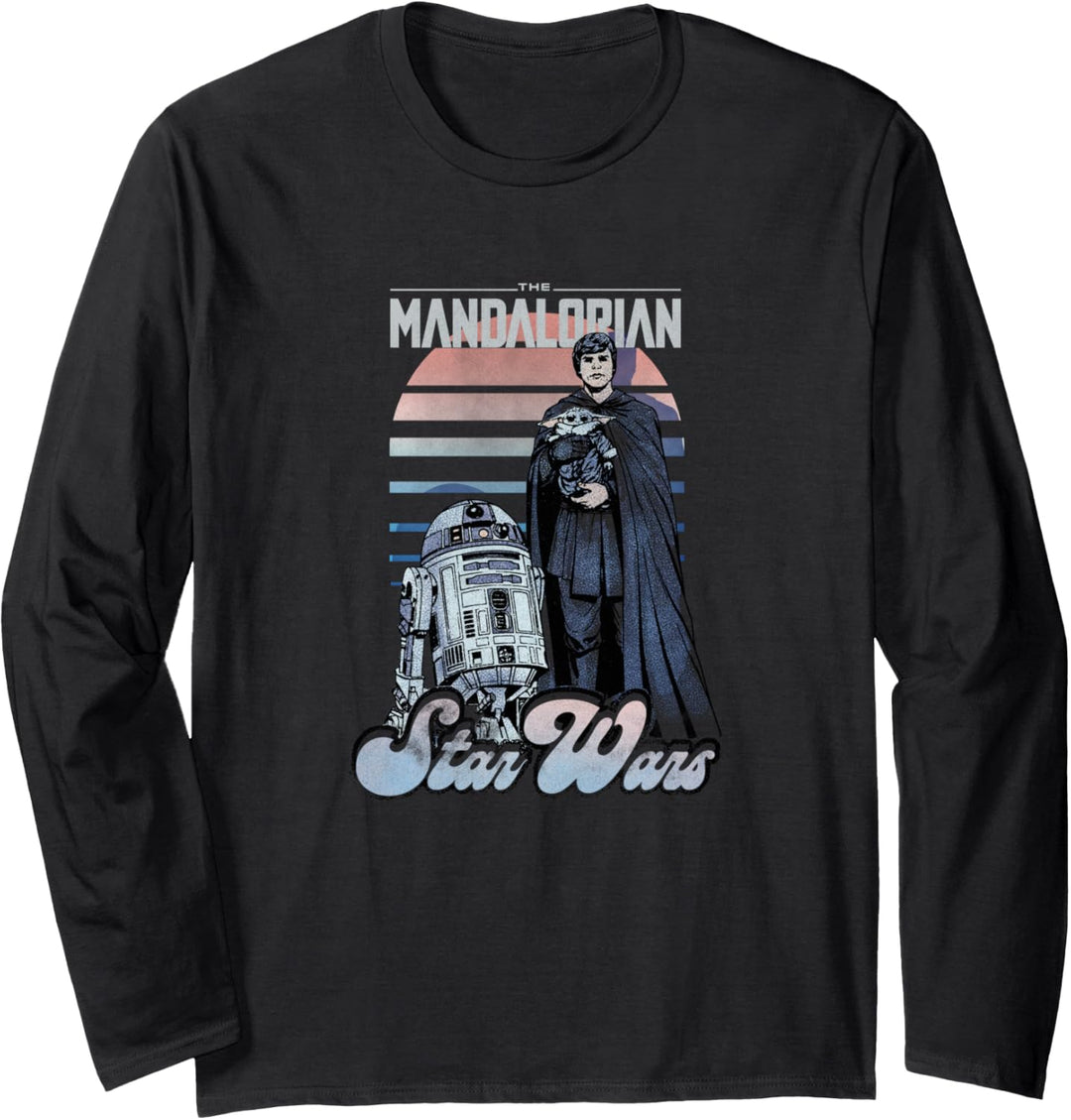 Star Wars: The Mandalorian Luke Skywalker R2-D2& The Child Langarmshirt