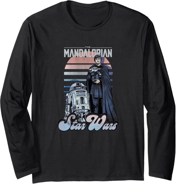 Star Wars: The Mandalorian Luke Skywalker R2-D2& The Child Langarmshirt