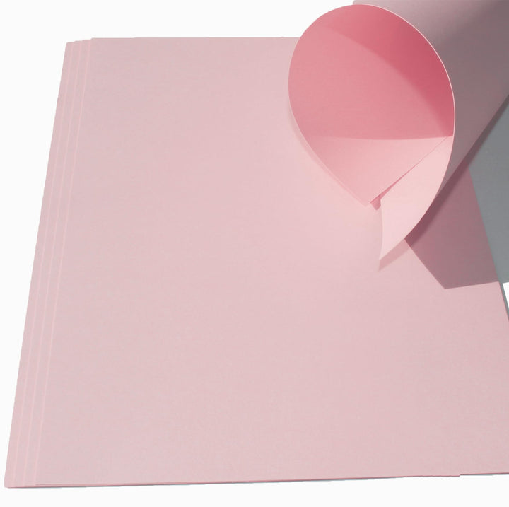 50 Blatt Ton-Bastel-Karton DIN A4 240g/m² rosa Dickes Ton-Papier 210x297mm super zum Basteln - kompl