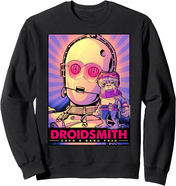 Star Wars: The Rise Of Skywalker Babu Frik & C-3PO Purple Sweatshirt