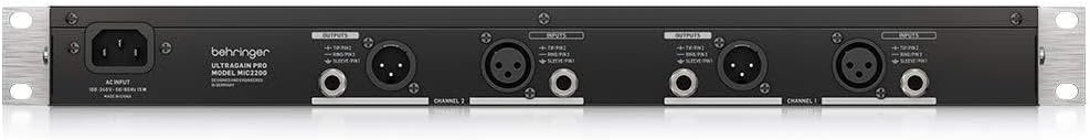 Behringer ULTRAGAIN PRO MIC2200 Audiophiler Röhrenmikrofon/Line-Vorverstärker ULTRAGAIN PRO MIC2200
