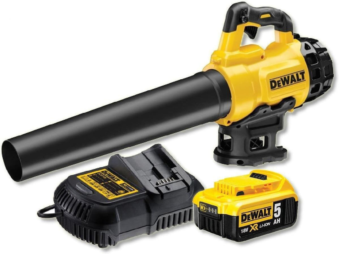 Dewalt Akk-Gebläse/Laubbläser (18 V, 5.0 Ah bürstenlos, 145 km/h Luftgeschwindigkeit, geräuscharmes