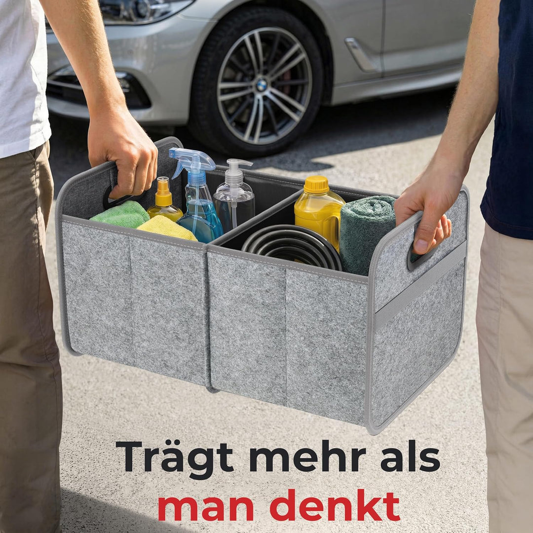 Achilles Auto-Faltbox XL - Kofferraumtasche Mit Grossem Stauraum - Grosse Filz-Einkaufstasche - Aufb