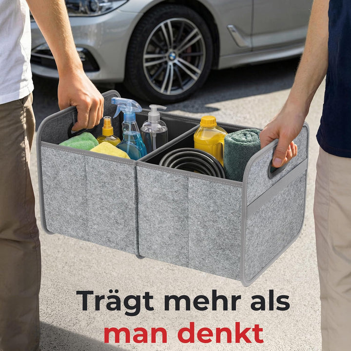 Achilles Auto-Faltbox XL - Kofferraumtasche Mit Grossem Stauraum - Grosse Filz-Einkaufstasche - Aufb