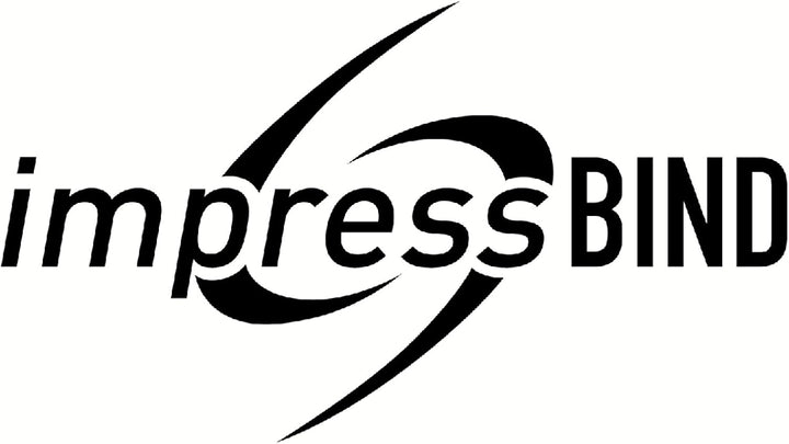 Leitz 73970095 Buchbindemappe impressBIND, Hard Cover, A4, 28 mm, 10 Stück, schwarz