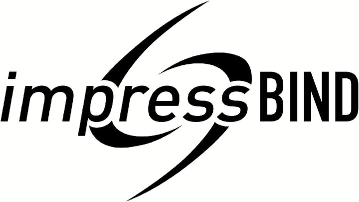 Leitz 73970095 Buchbindemappe impressBIND, Hard Cover, A4, 28 mm, 10 Stück, schwarz