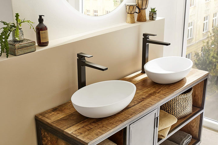 hansgrohe Wasserhahn Metropol, wassersparende Armatur mit Komfort-Höhe 260mm mit Push-Open Ablaufgar