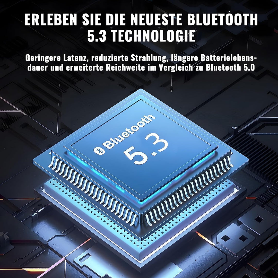 BADENBURG S1 Knochenschall Kopfhörer, IP56 Wasserdicht,Bluetooth 5.3,Kabellos,Open Ear Sport Kopfhör