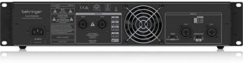 Behringer NX1000 Ultraleichter 1000-Watt-Class-D-Leistungsverstärker mit DSP-Steuerung und SmartSens