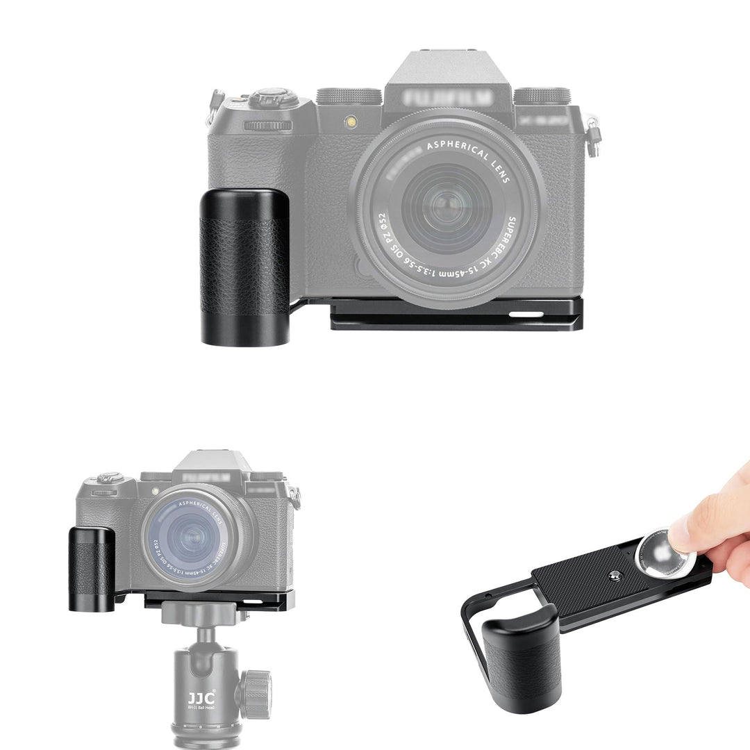 JJC Metall Kamera Handgriff für FUJIFILM X-S20 Kamera, X-S20 Schnellwechselplatten Halter Erweiterun