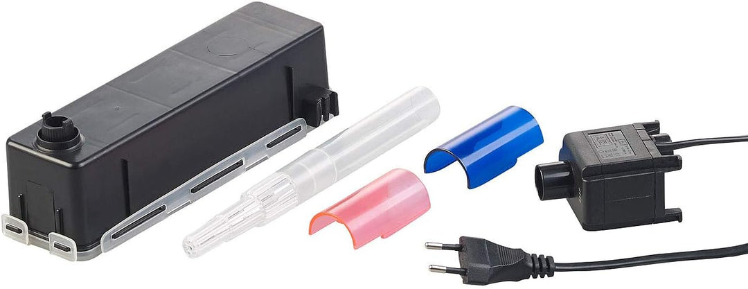 infactory Nano Aquarium: Beleuchtetes Panorama-Aquarium Hexagon, Komplett-Set, 19 l (Panorama Aquari