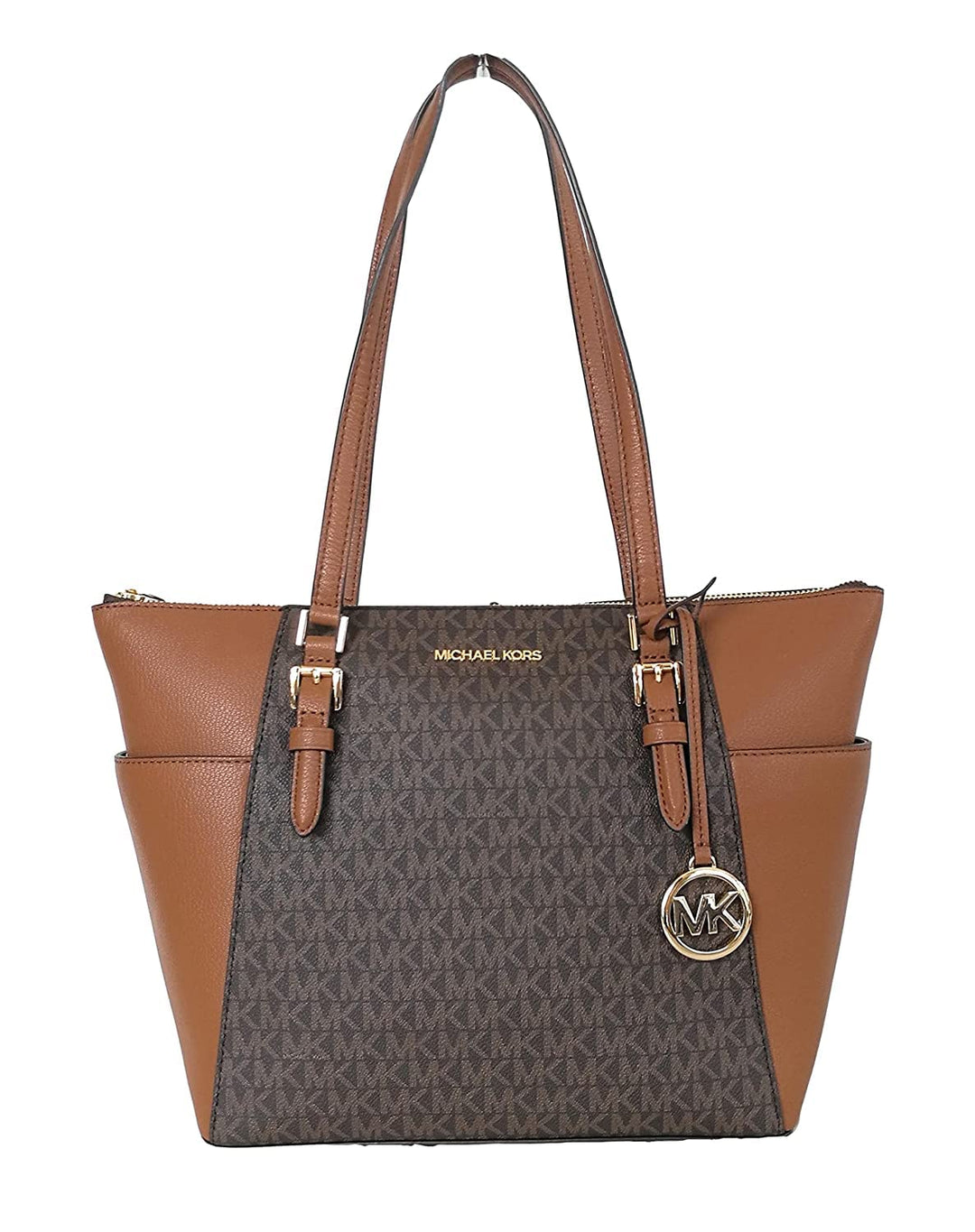 Michael Kors Damen Charlotte Tragetasche Braun, Braun
