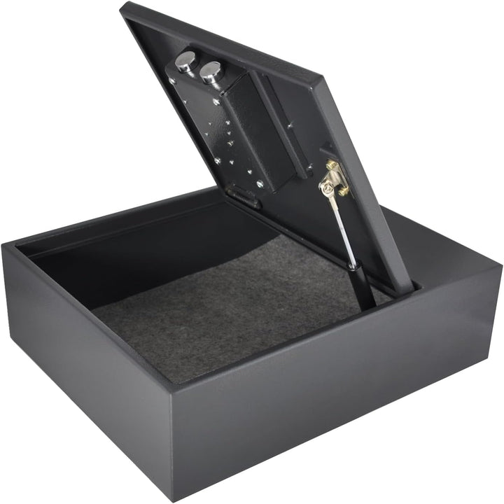 ALSTEN TECH Möbeltresor Bodentresor 38 x 31 x 11 cm Masse: 6,5 kg Geldtresor für Zuhause Büro und fü
