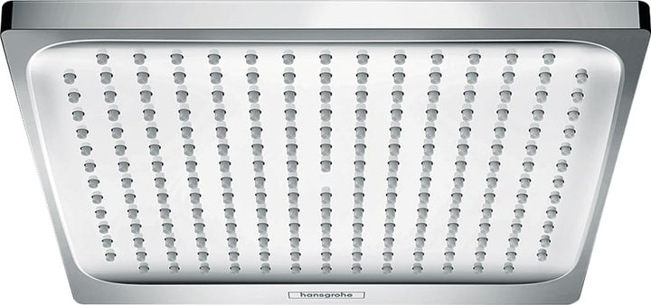 hansgrohe Crometta E Duschkopf, Kopfbrause 240mm, Niederdruck, Chrom Chrom eckig 1 Strahlart / für n