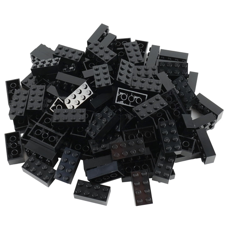 Lego® 3001 Schwarz 2x4 Steine – 100 Stück Classic Basic Bausteine – Ideal für Kreative Lego® Konstru