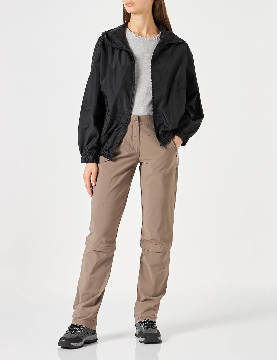 VAUDE Damen Women's Farley Stretch Capri T-Zip Ii Hose, coconut, 40-Long