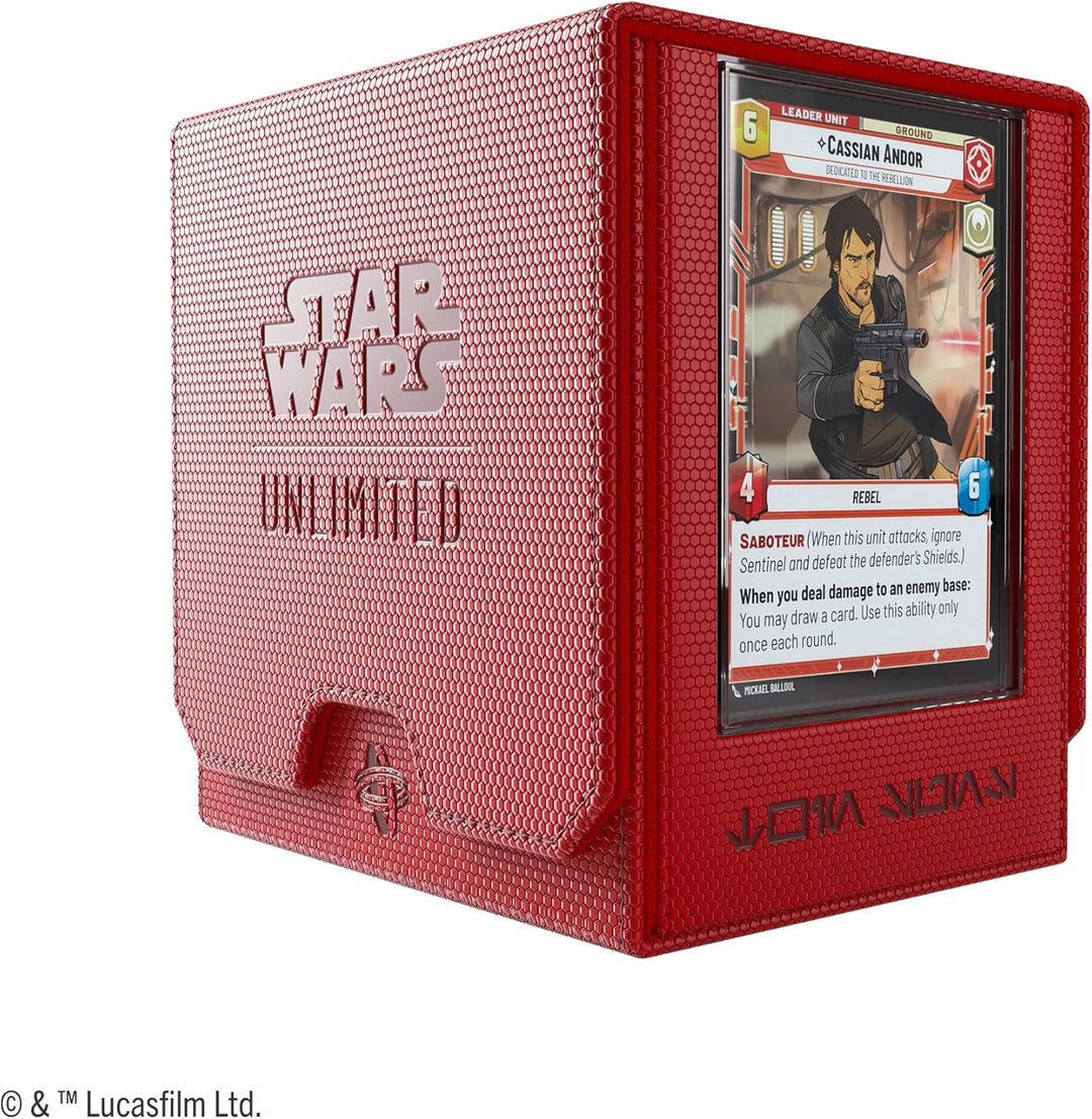 Gamegenic, Star Wars: Unlimited Twin Suns Deck Pod – Red Rot Deck Pod, Rot Deck Pod