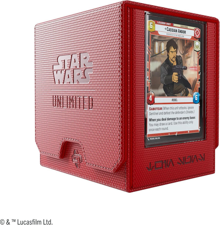 Gamegenic, Star Wars: Unlimited Twin Suns Deck Pod – Red Rot Deck Pod, Rot Deck Pod