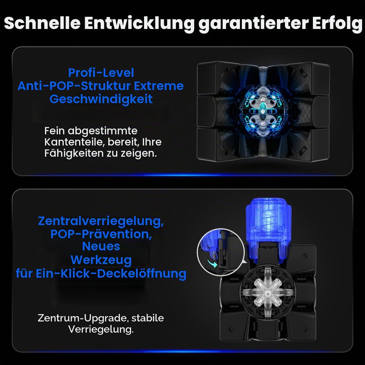 GAN14 Maglev Pro Zauberwürfel Magnetisch 3x3, Magic Speed Cube mit Pro Level Anti-POP & Anpassbarem
