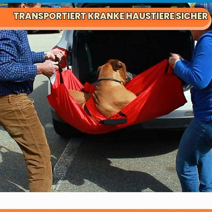 Faltbare Haustiertrage, Haustiertrage Trage Faltbare Transport Notfalltrage,Hunde Tragehilfe mit 6 G