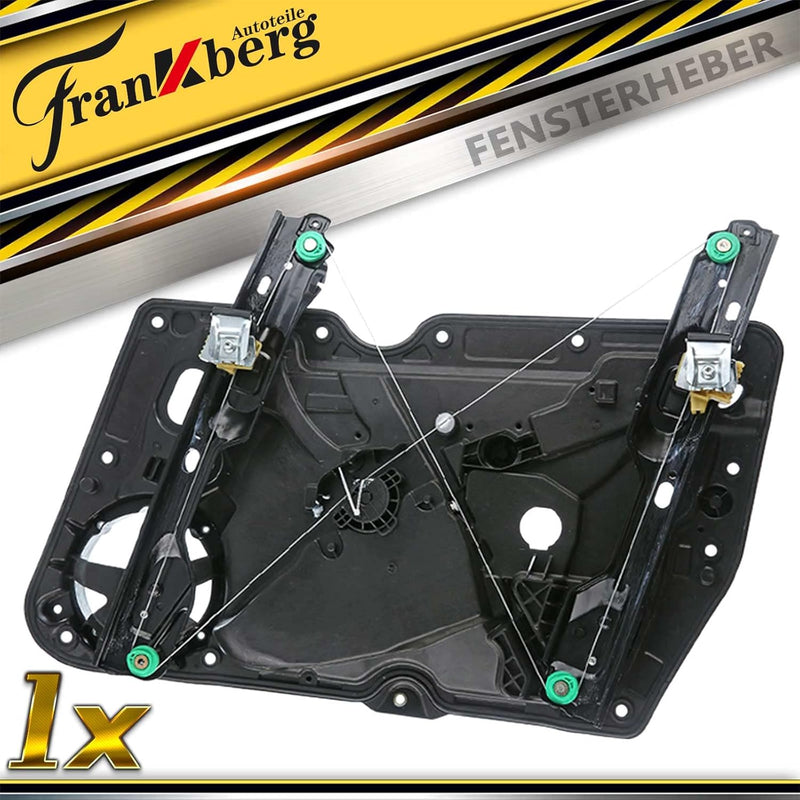 Frankberg 1x Fensterheber Ohne Motor Vorne Links Kompatibel mit Golf VI 5K1 Alle Motoren Schrägheck