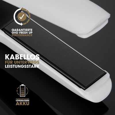 ghd Unplugged - kabelloser professioneller Haarglätter mit Dual-Technologie - Zone, Weiss Old Packag