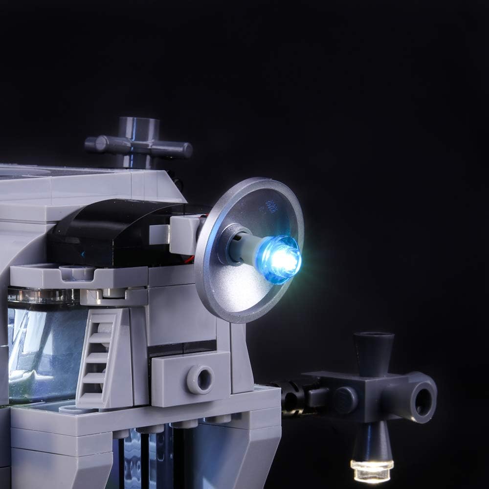 BRIKSMAX Led Beleuchtungsset für Lego Creator NASA Apollo 11 Mondlandefähre,Kompatibel Mit Lego 1026